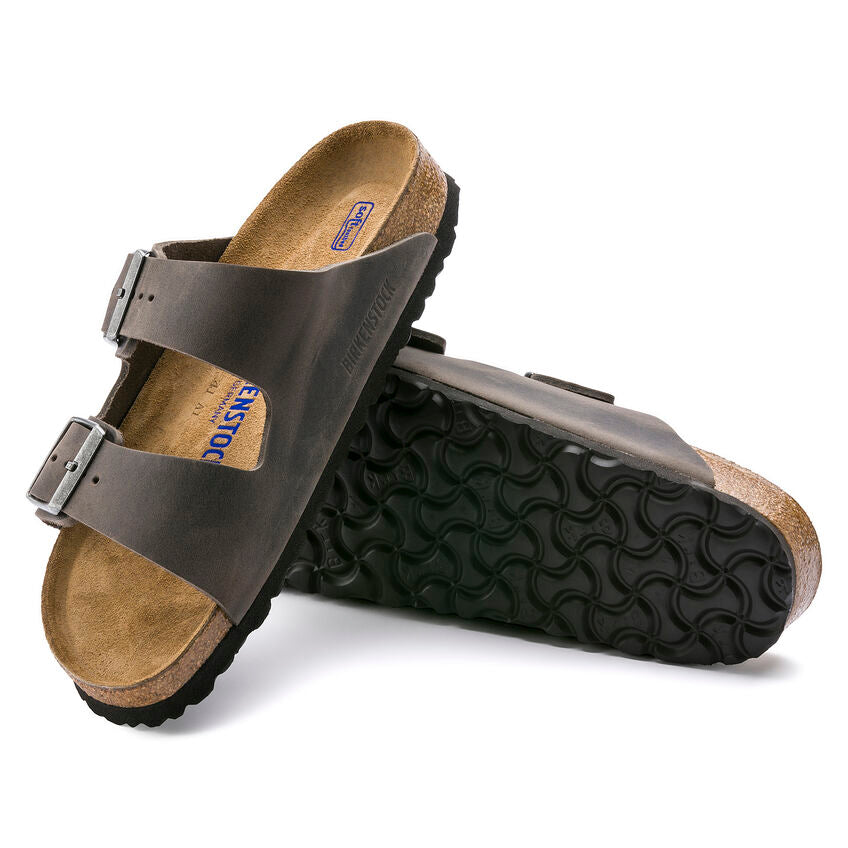 M Arizona Soft Footbed Iron Oiled Leather
