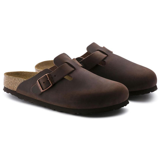 W Boston Soft Footbed Oiled Leather