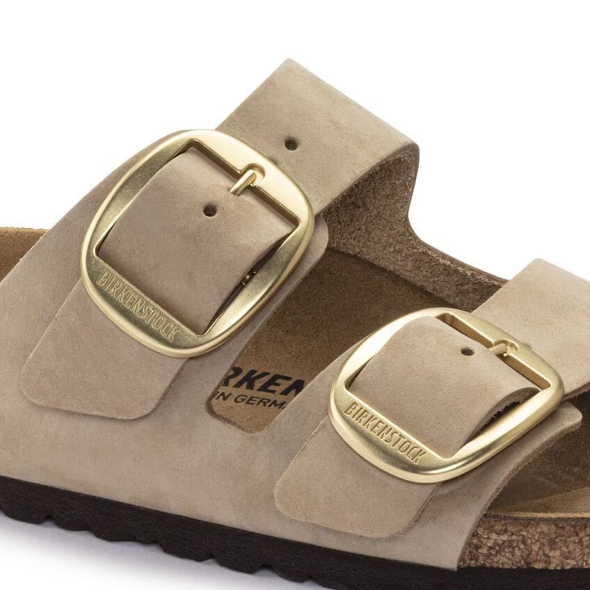Women's Arizona Big Buckle Sandcastle Nubuck Leather