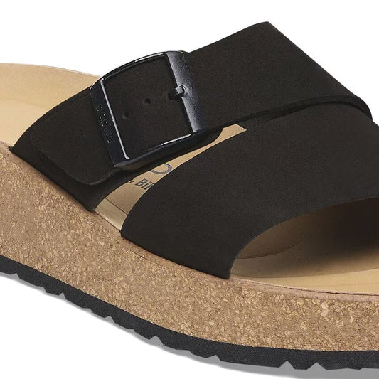Women's Almina Black Nubuck Leather