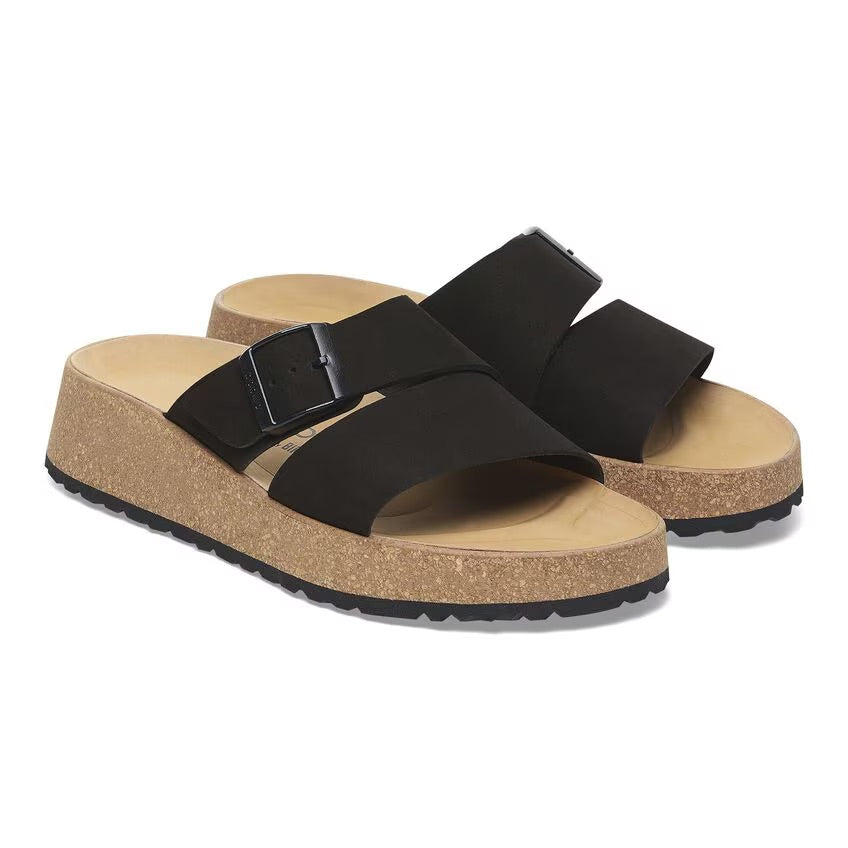 Women's Almina Black Nubuck Leather