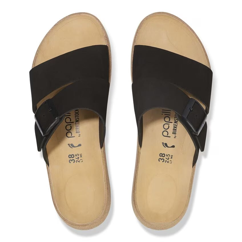 Women's Almina Black Nubuck Leather