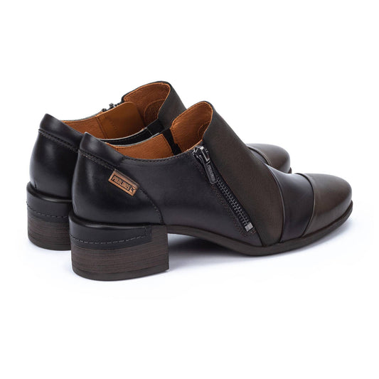 Women's Malaga Side Zip Heeled Shoe