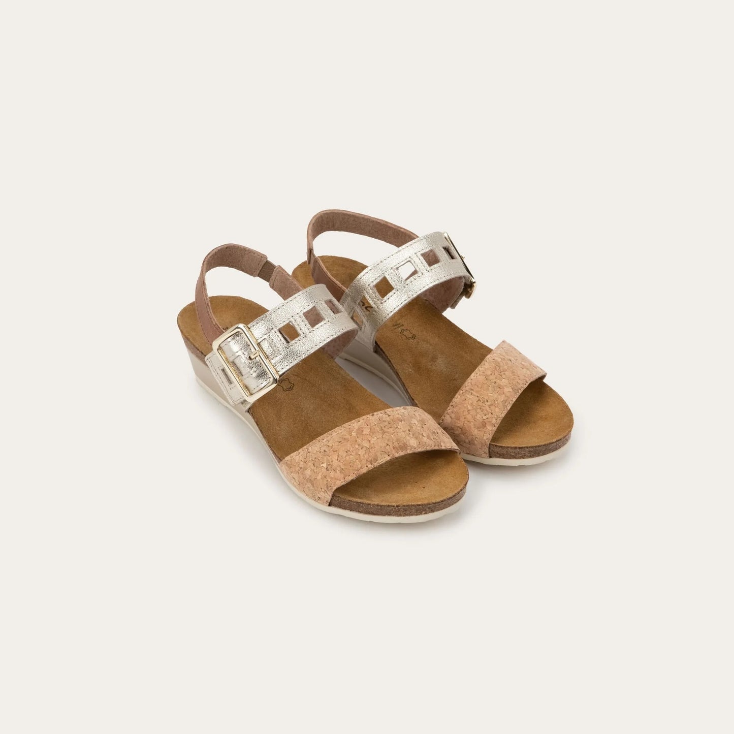 Women's Dynasty Wedge Sandal Latte Brown/Cork/Radiant Gold