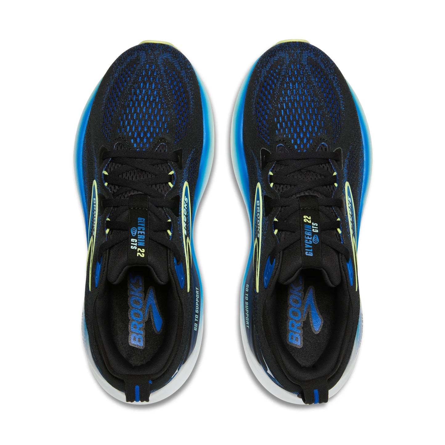 Men's Glycerin GTS 22 Black/Cobalt/Neo Yellow