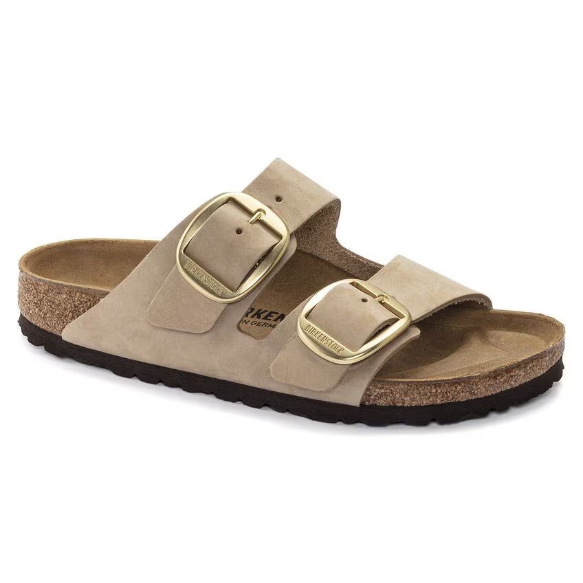 Women's Arizona Big Buckle Sandcastle Nubuck Leather