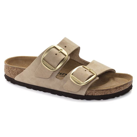 Women's Arizona Big Buckle Sandcastle Nubuck Leather