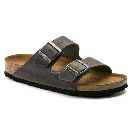 M Arizona Soft Footbed Iron Oiled Leather