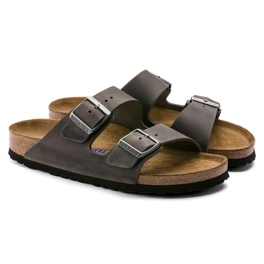 M Arizona Soft Footbed Iron Oiled Leather