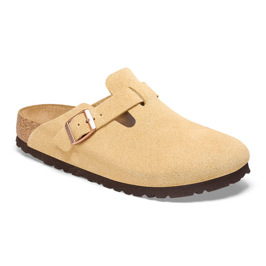 Women's Boston Suede in Latte Cream