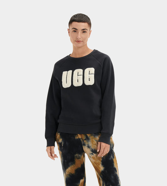 Madeline Fuzzy Logo Crewneck