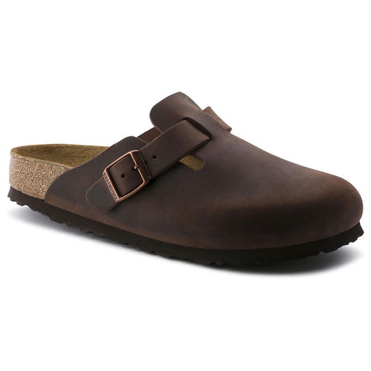 M Boston Soft Footbed Oiled Leather (Womens Wide)