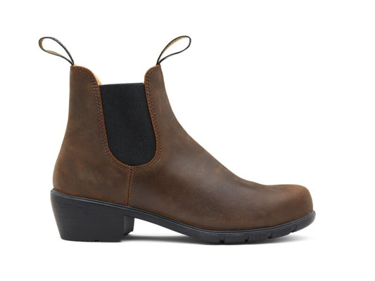 Women's Blundstone 1673 Heeled Boot Antique Brown
