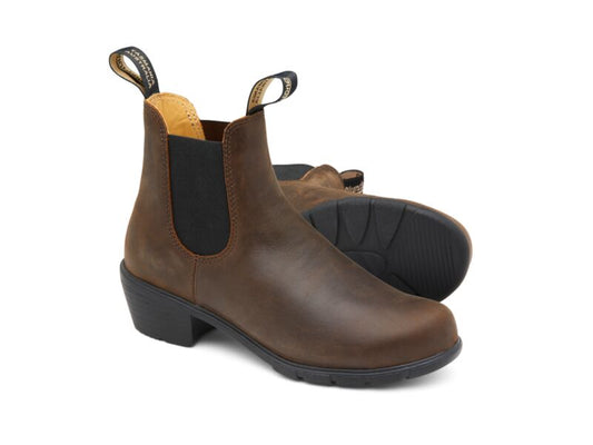 Women's Blundstone 1673 Heeled Boot Antique Brown