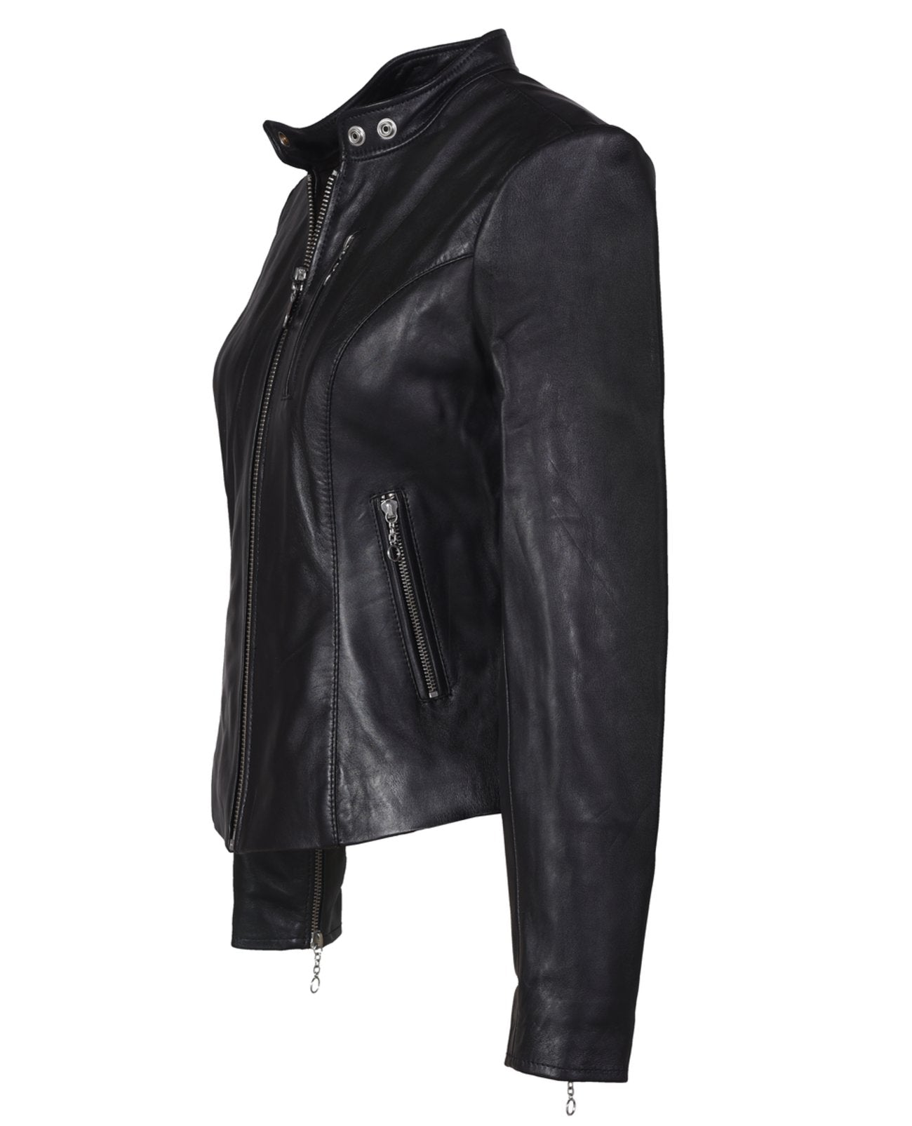 Women's Lambskin "Cafe" Leather Jacket