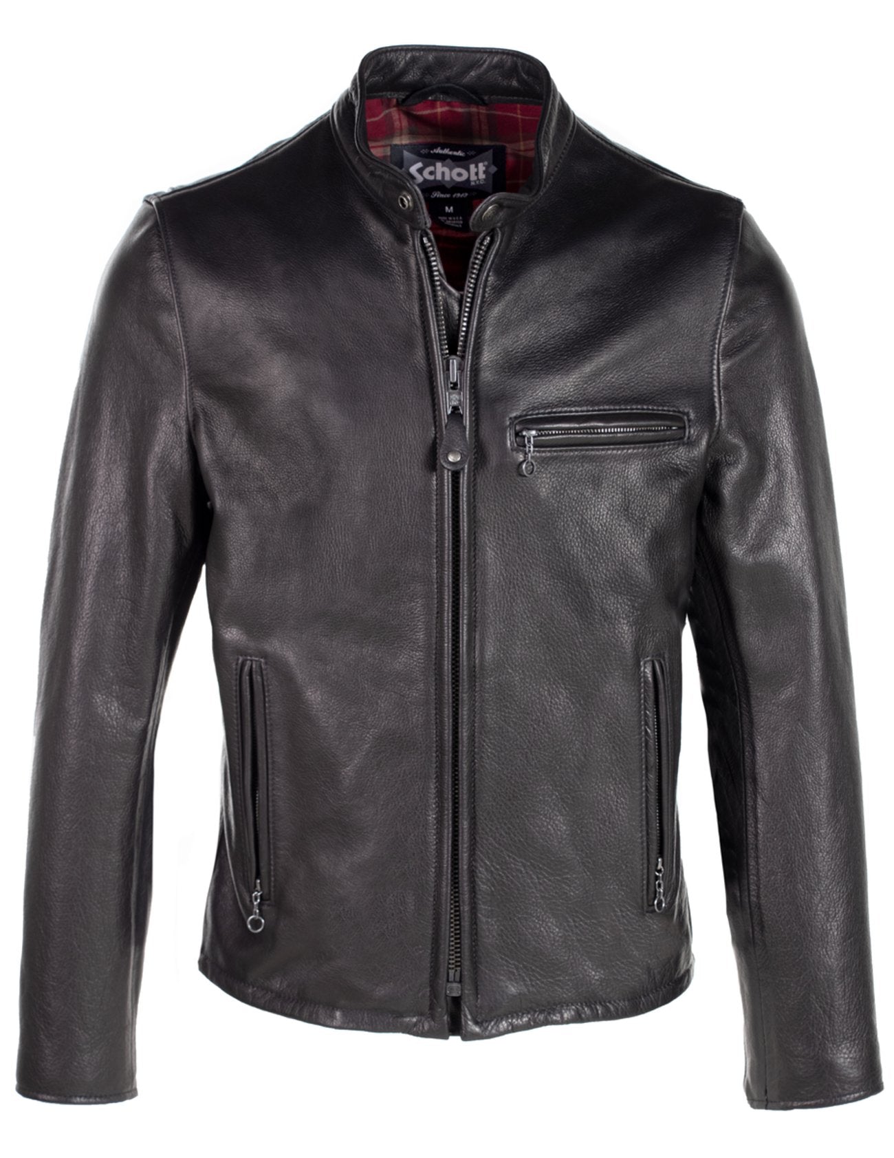 Schott NYC 530 Cafe Racer Leather Jacket