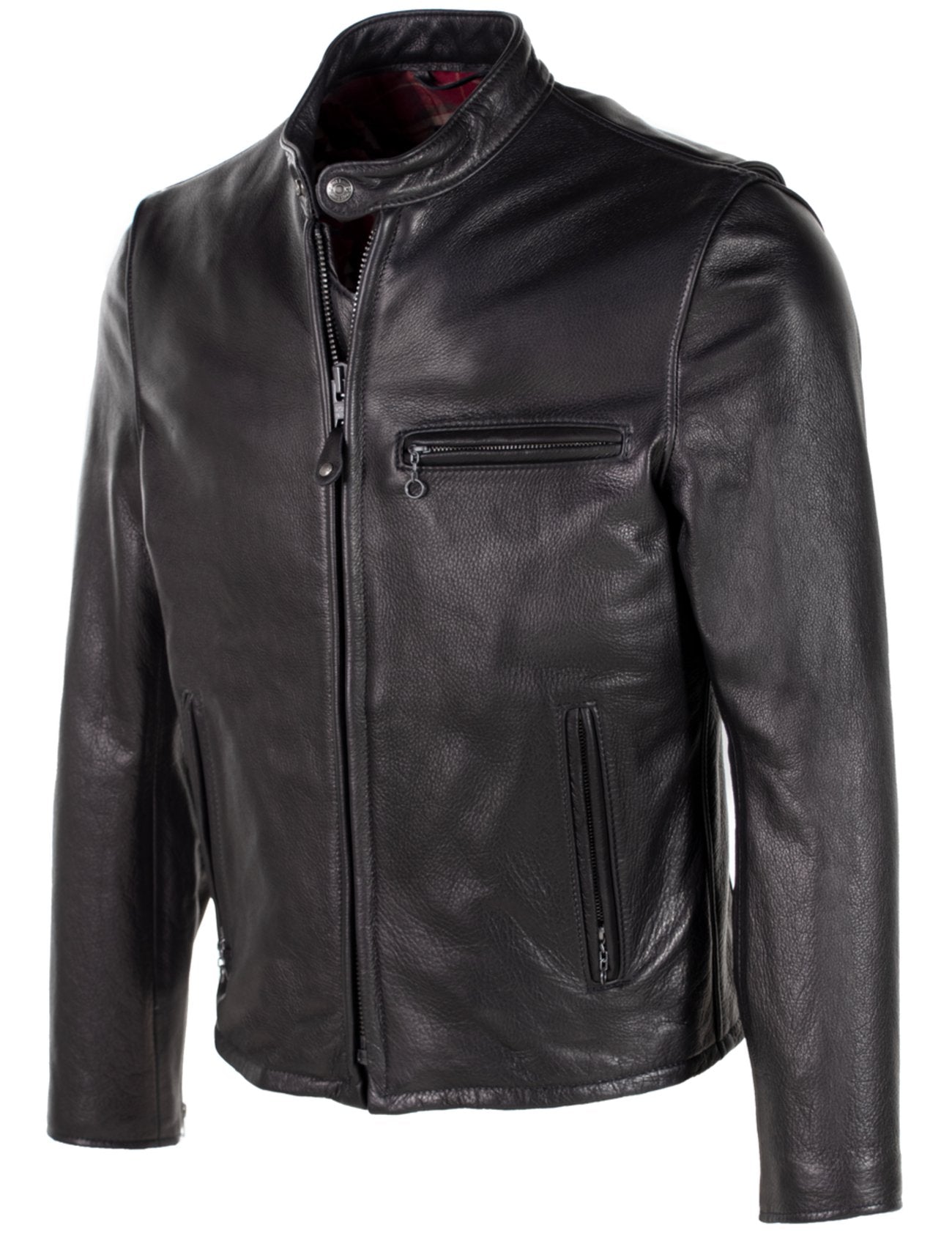 Schott NYC 530 Cafe Racer Leather Jacket