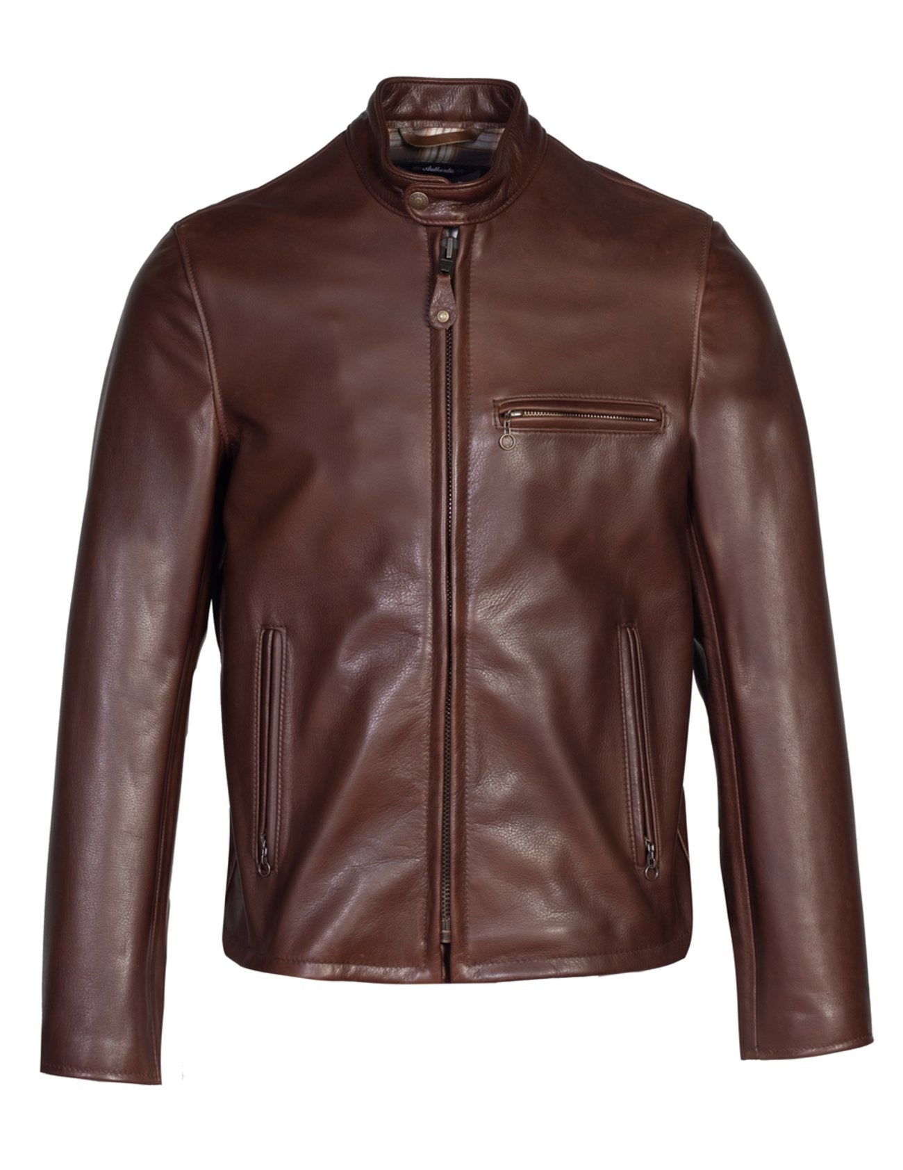 Schott NYC 530 Cafe Racer Leather Jacket