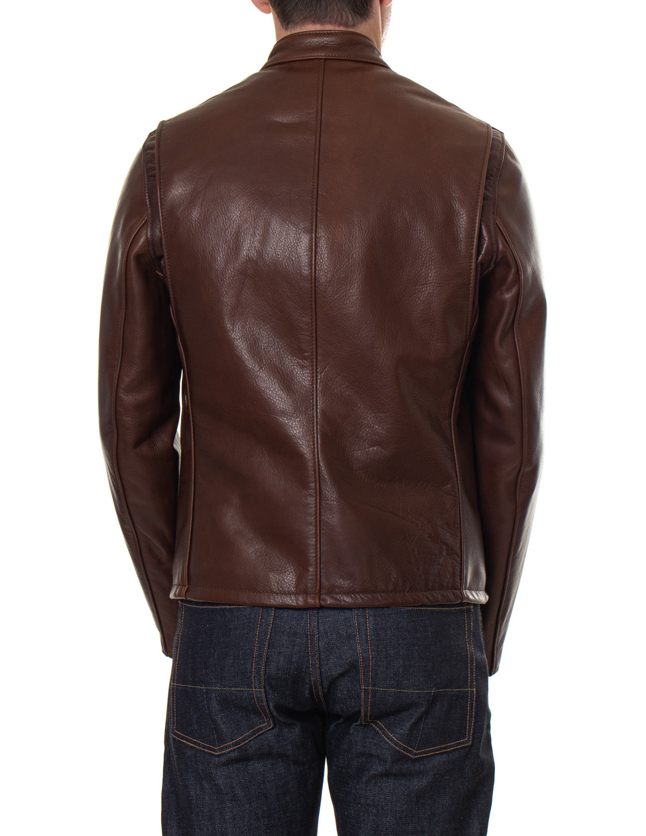 Schott NYC 530 Cafe Racer Leather Jacket