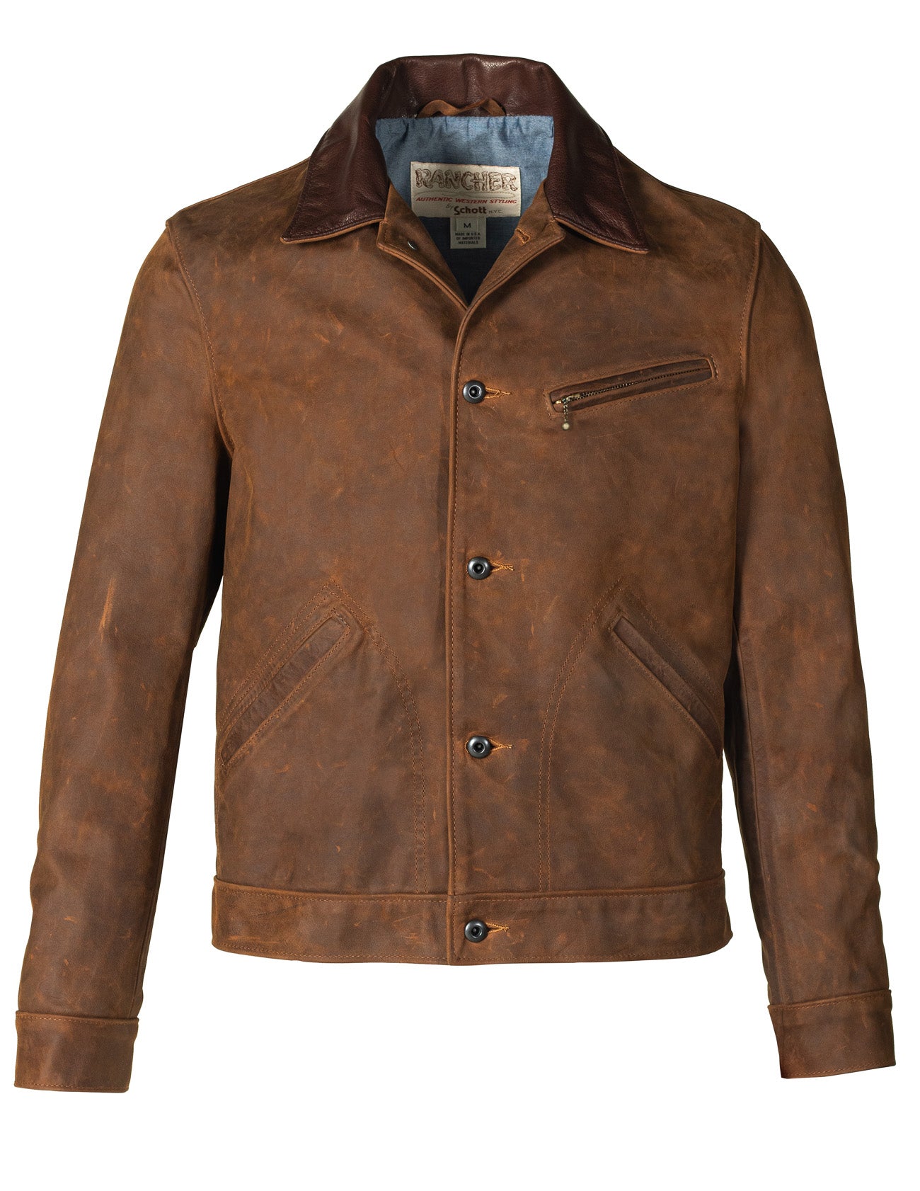 538 - Nubuck Cowhide Mechanic's Jacket