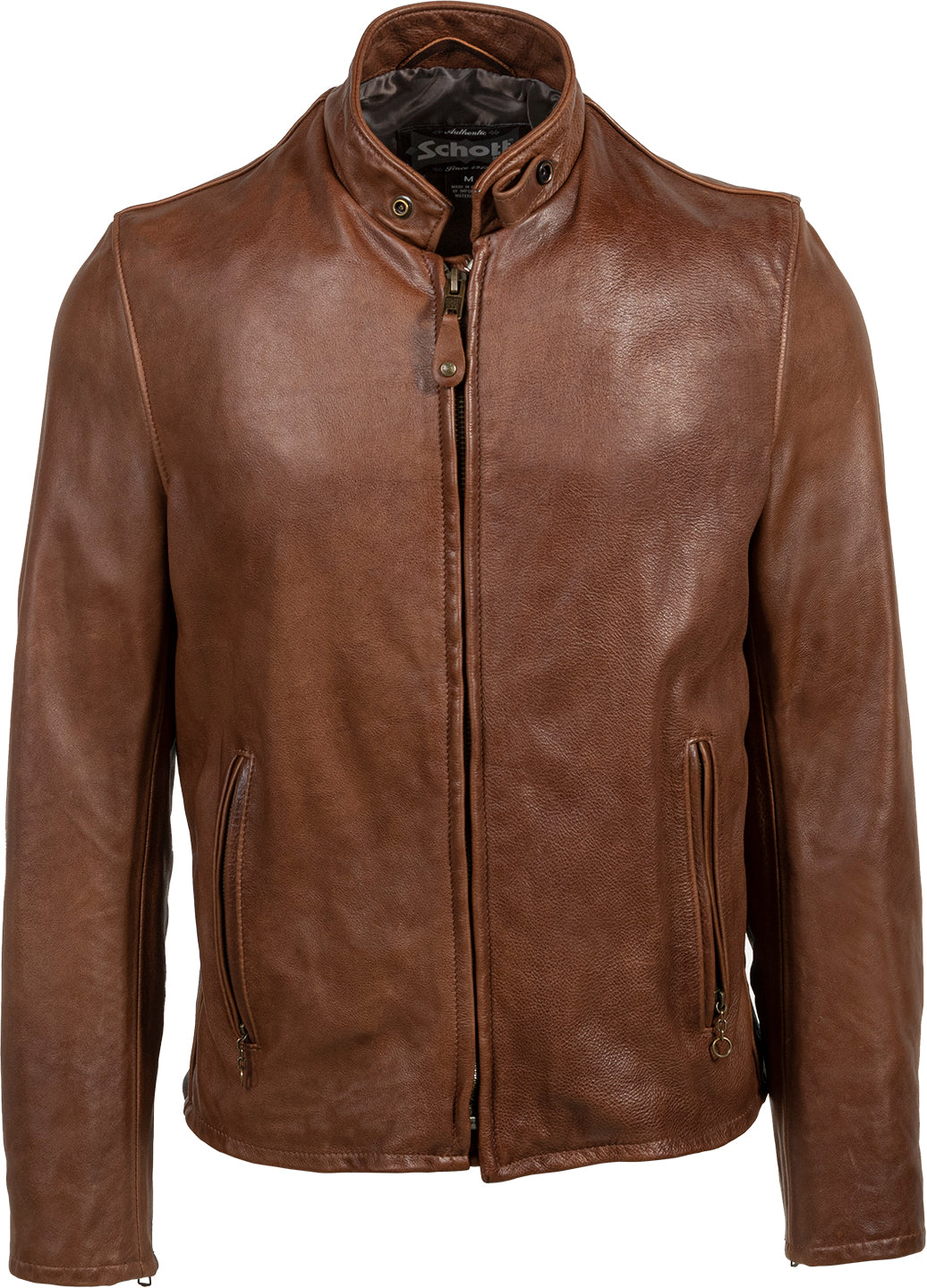 Vintaged Cowhide Café Racer Leather Jacket