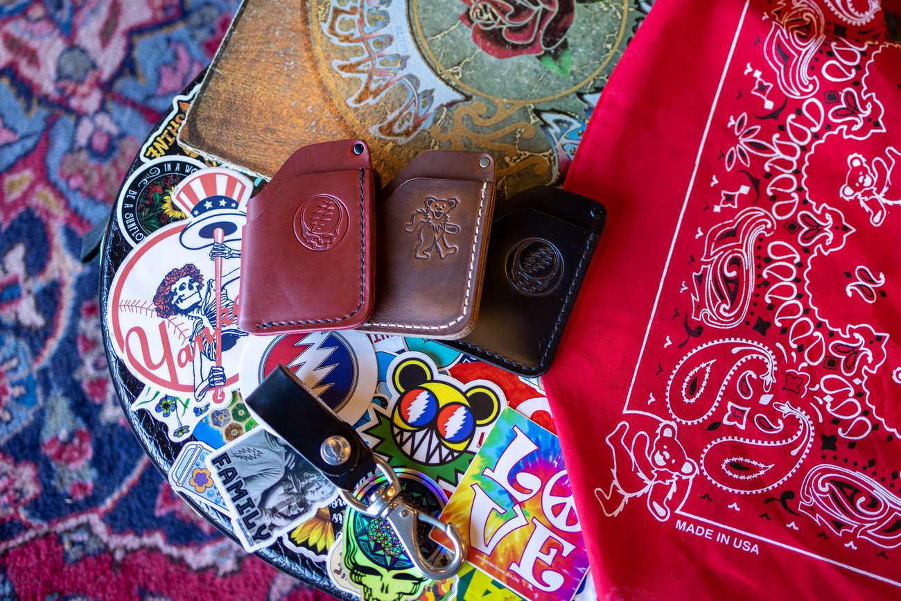 Schott NYC x Grateful Dead Dancing Bear Logo Wallet