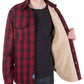 Schott NYC Plaid Wool Blend Faux Sherpa Lined CPO Shirt