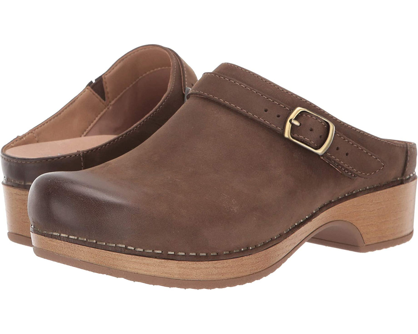 Berry Leather Mule