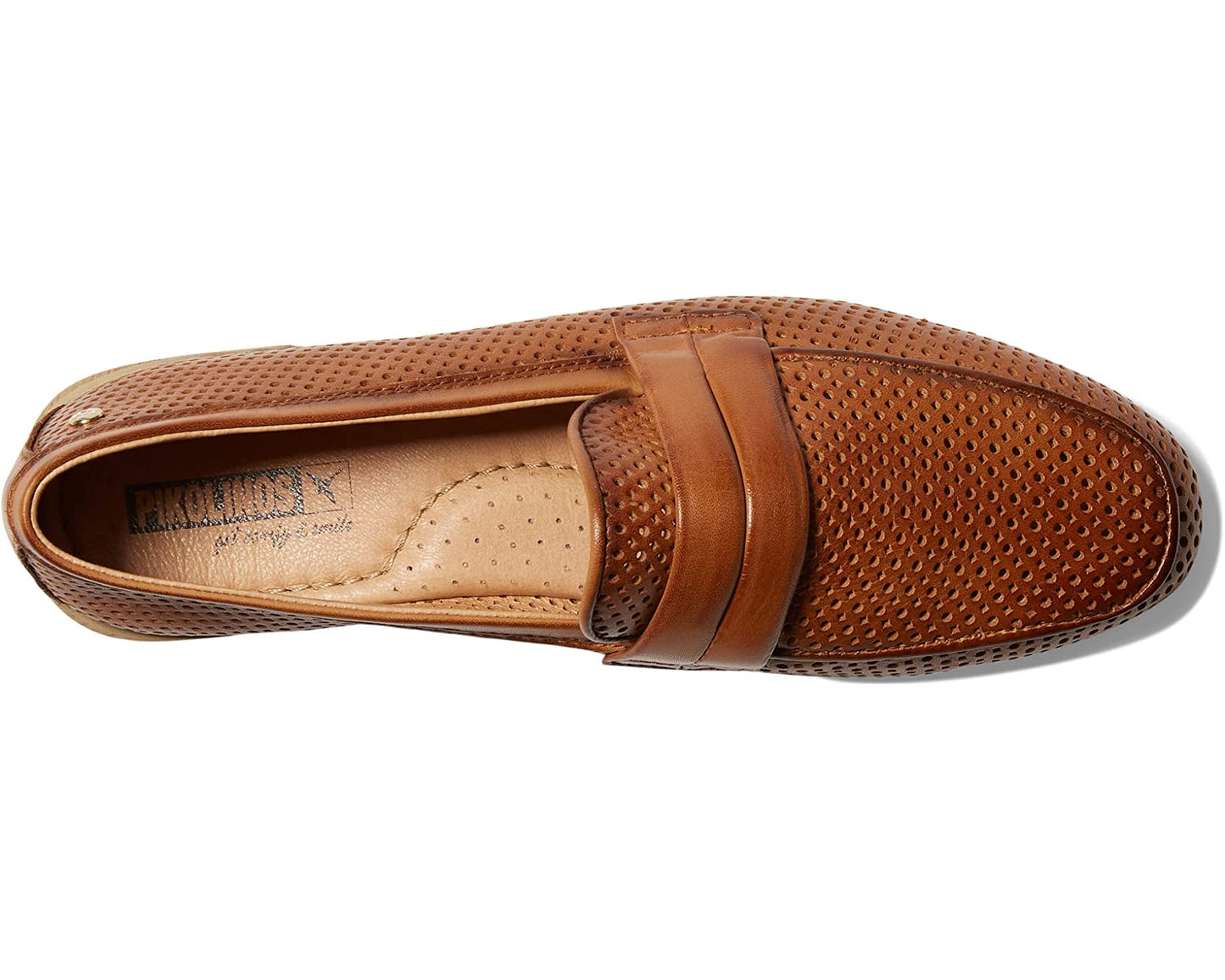 Almeria Perforated Leather Loafers