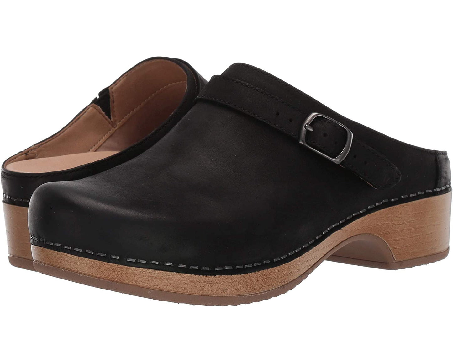 Berry Leather Mule