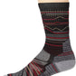 Hike Light Cushion Mountain Range Pattern Crew Sock
