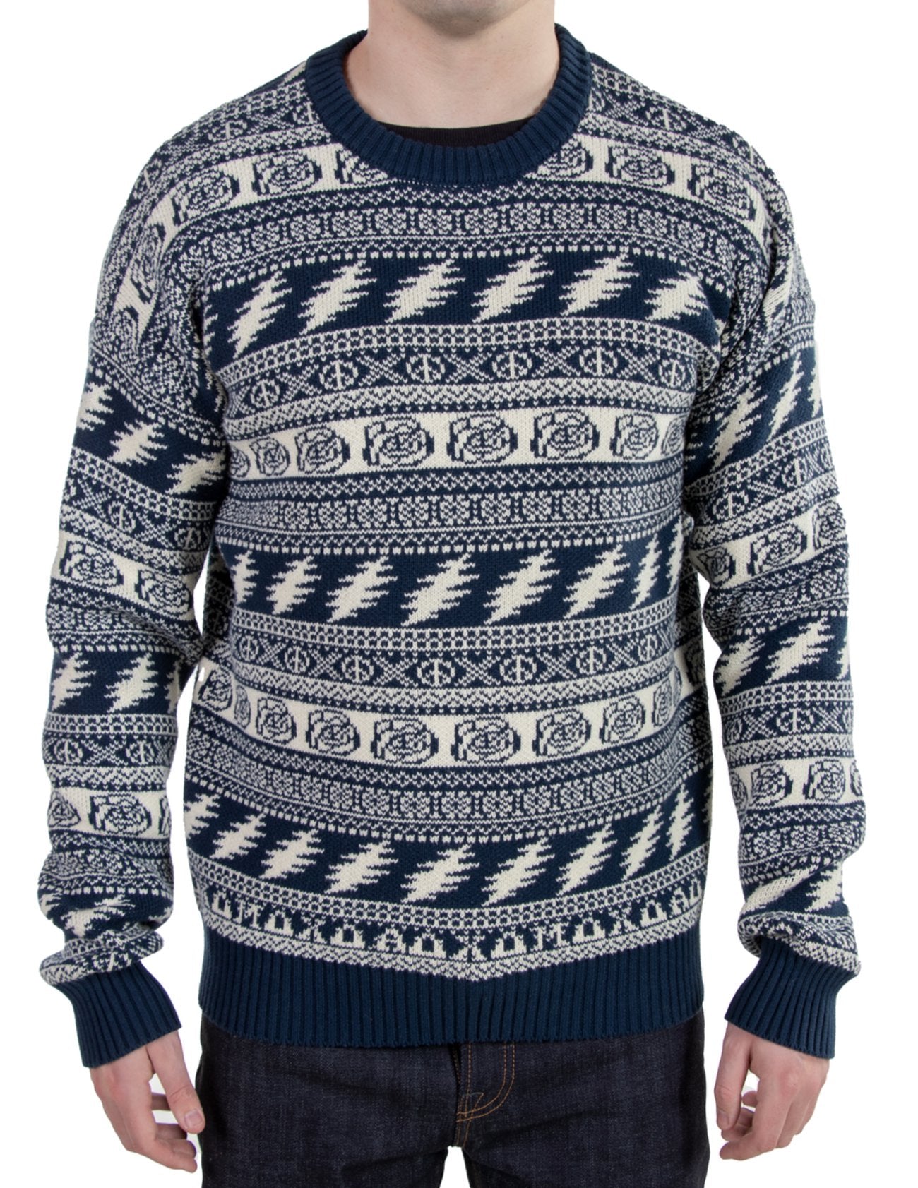 Schott NYC x Grateful Dead Cotton Fair Isle Sweater