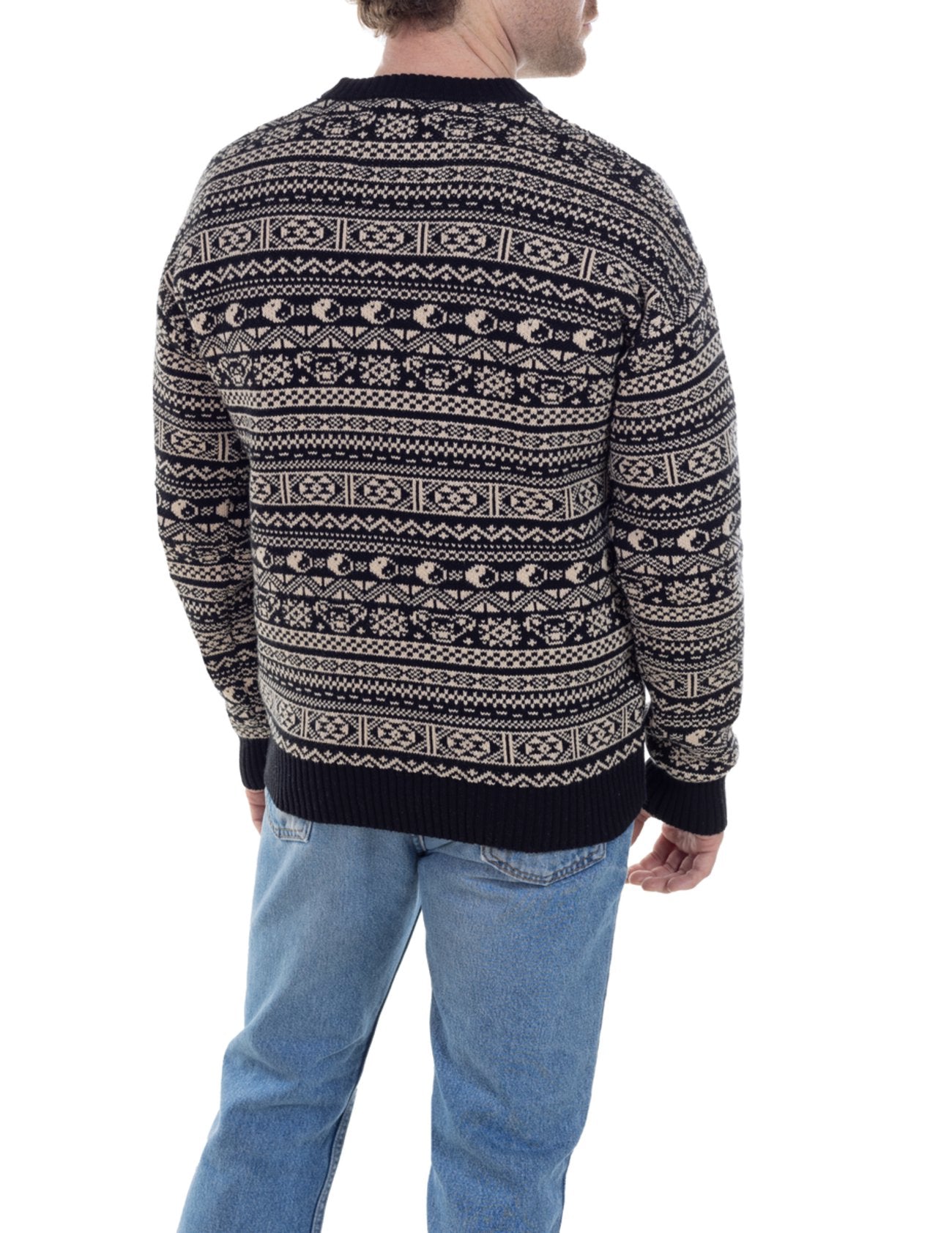 Schott NYC x Grateful Dead Dancing Bear Crewneck Fairisle Sweater